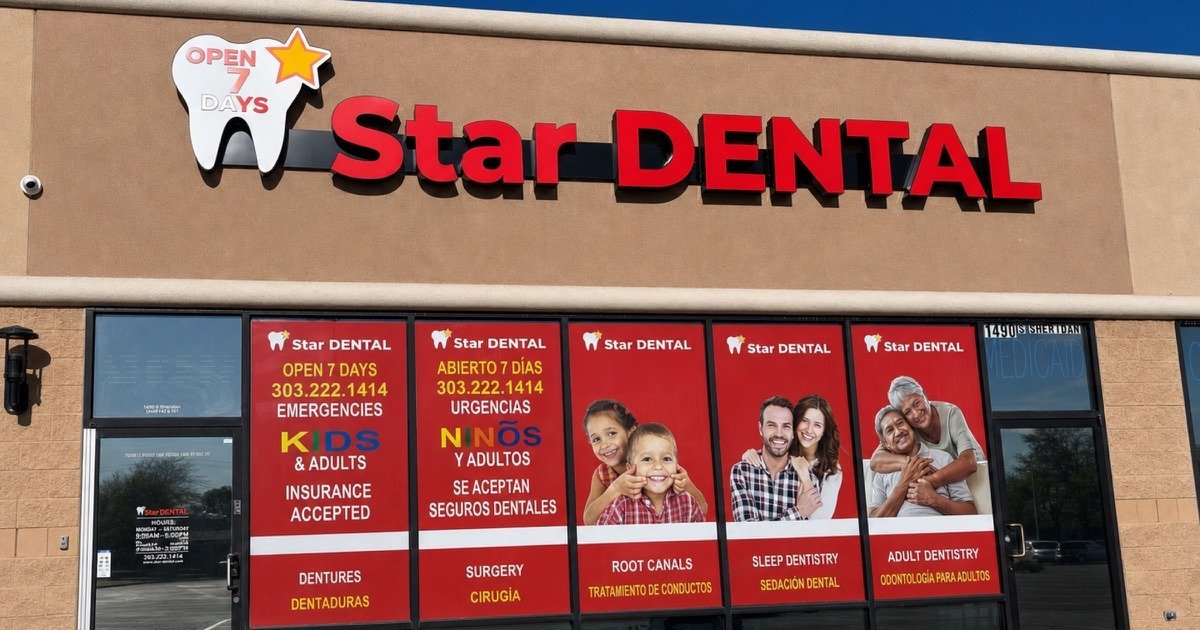Star Dental exterior at 1490 South Sheridan Boulevard in Denver