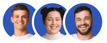 Three smiling Star Dental patients
