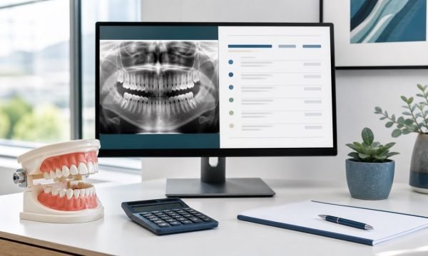 Dental model, panoramic image and treatment estimate used to plan wisdom teeth removal cost